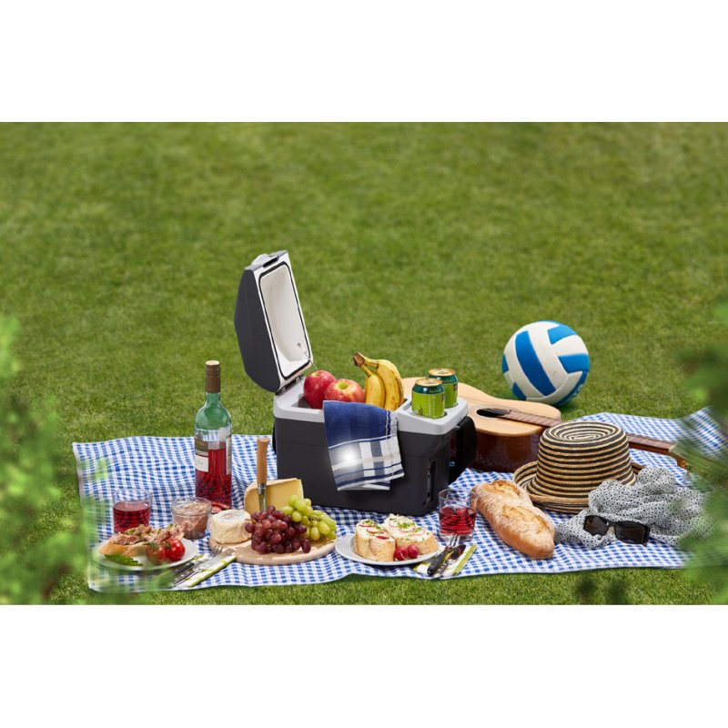 AEG koelbox 6 liter met warmhoudfunctie, 12V auto-aansluiting, zwart